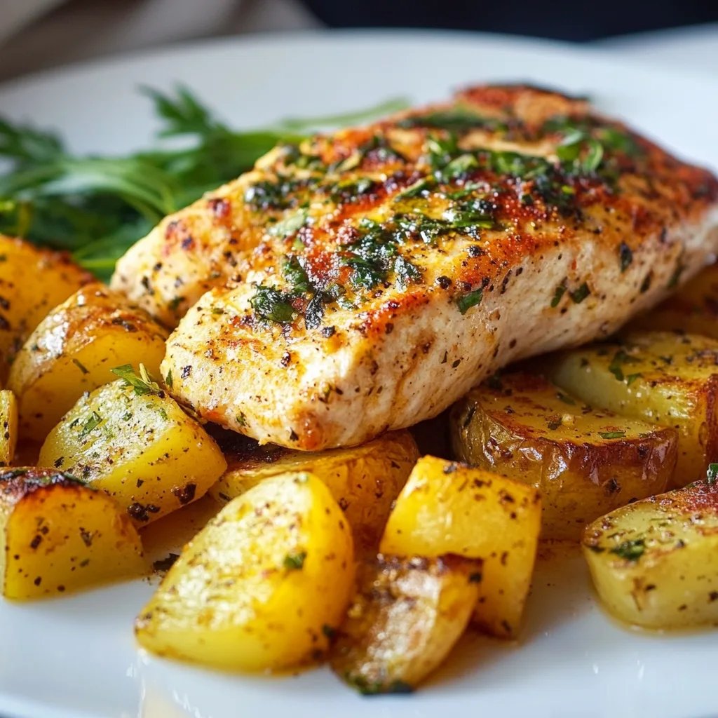 Hähnchenbrust mit Kartoffeln