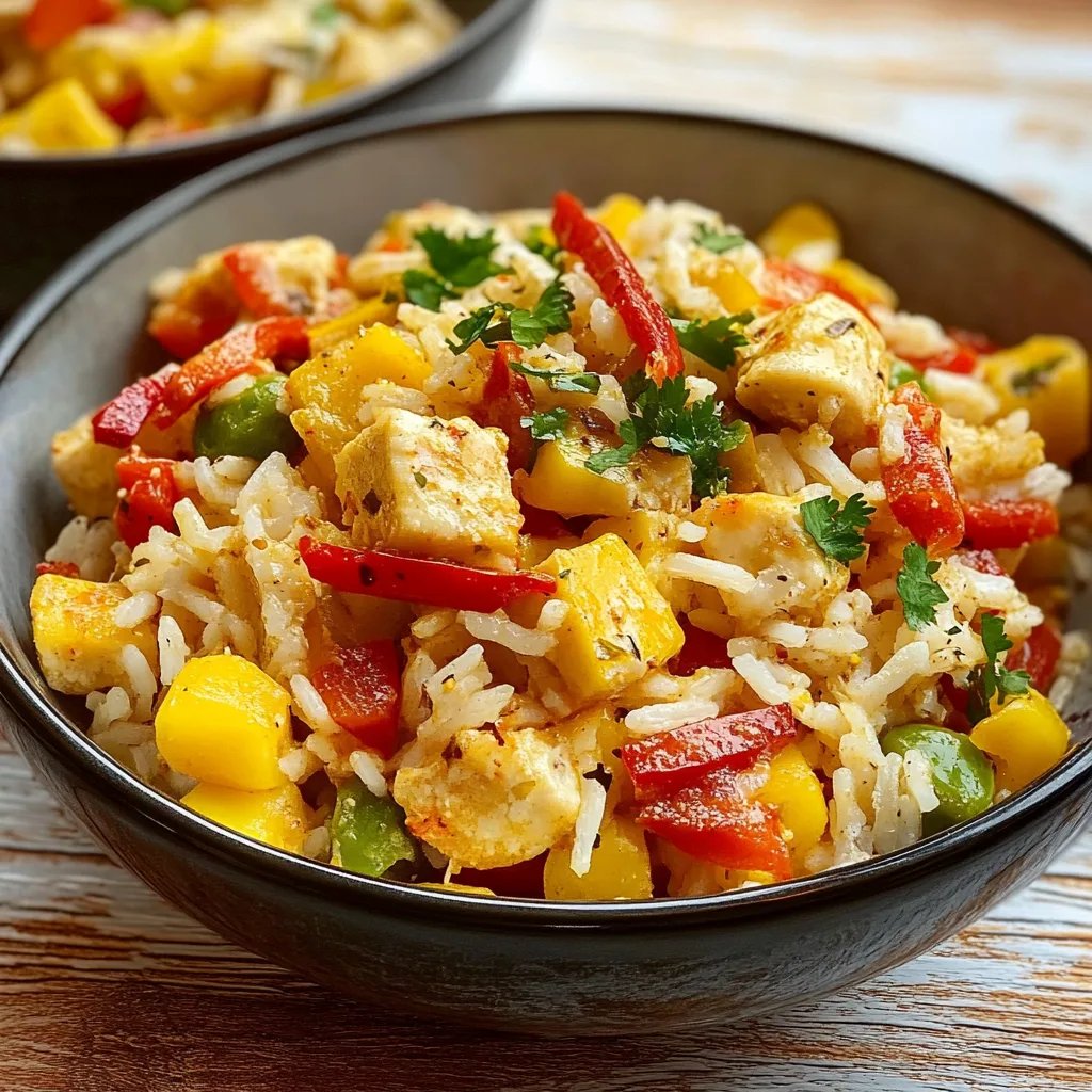 Reissalat mit Paprika und Mais