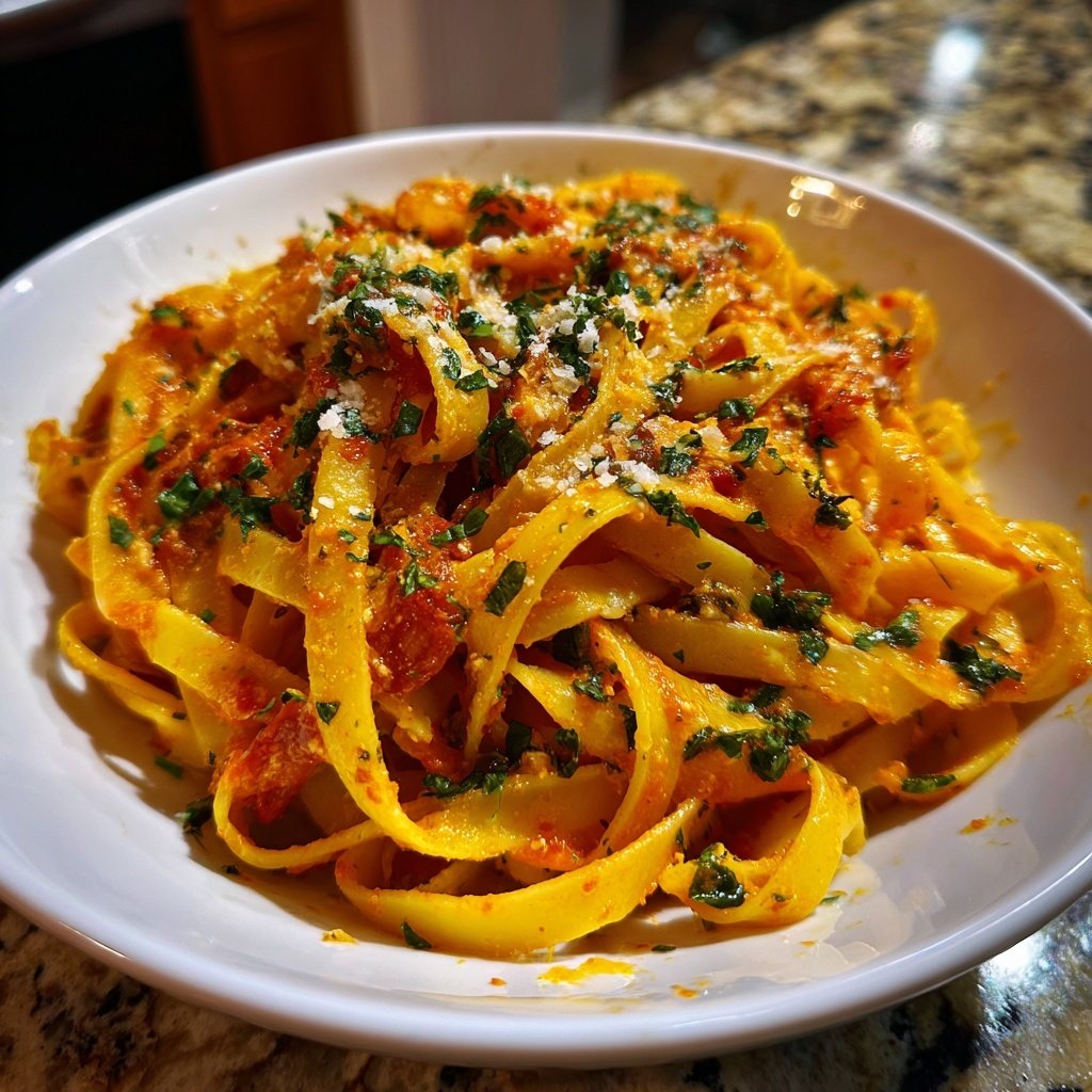 Tagliatelle mit Tomatenbutter