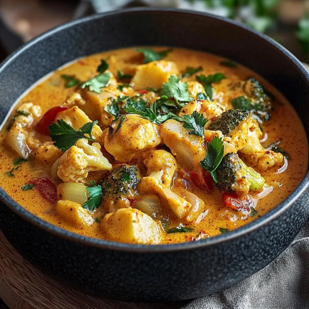 Cremiger Blumenkohl-Curry aus dem Backofen