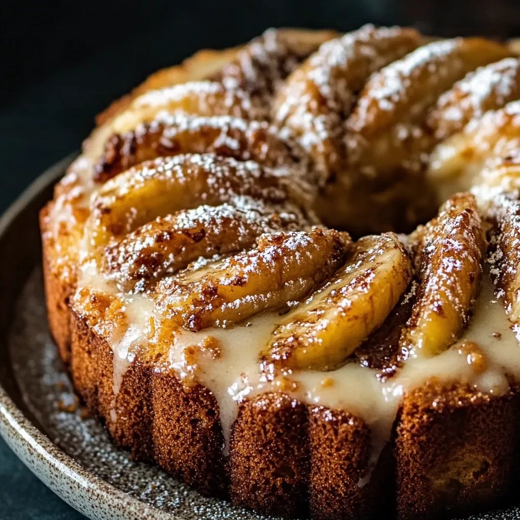 Hausgemachtes Bananenbrot mit Zimtschnecke