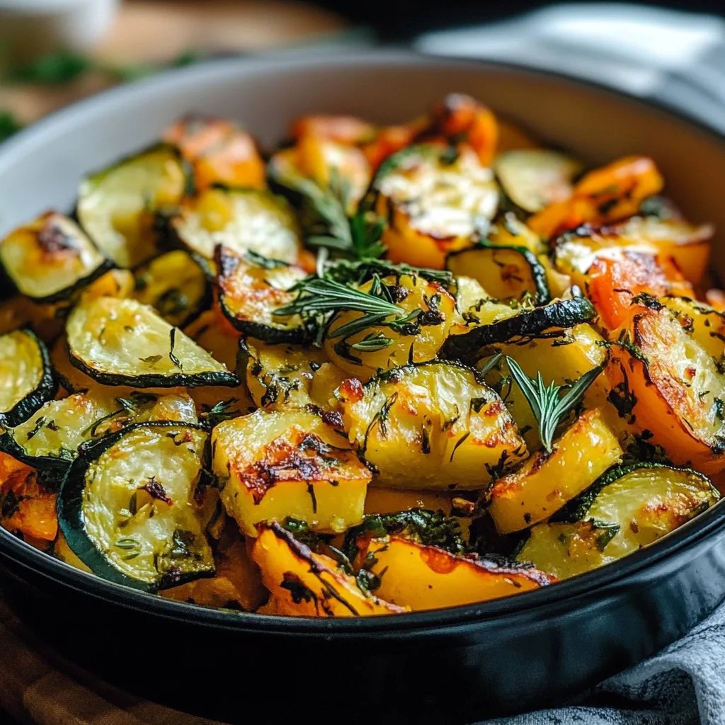 Vegetarischer Kartoffelauflauf mit Zucchini, Karotten und Zwiebeln