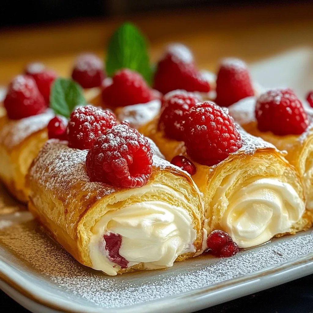 Erdbeer-Cheesecake-Rollen