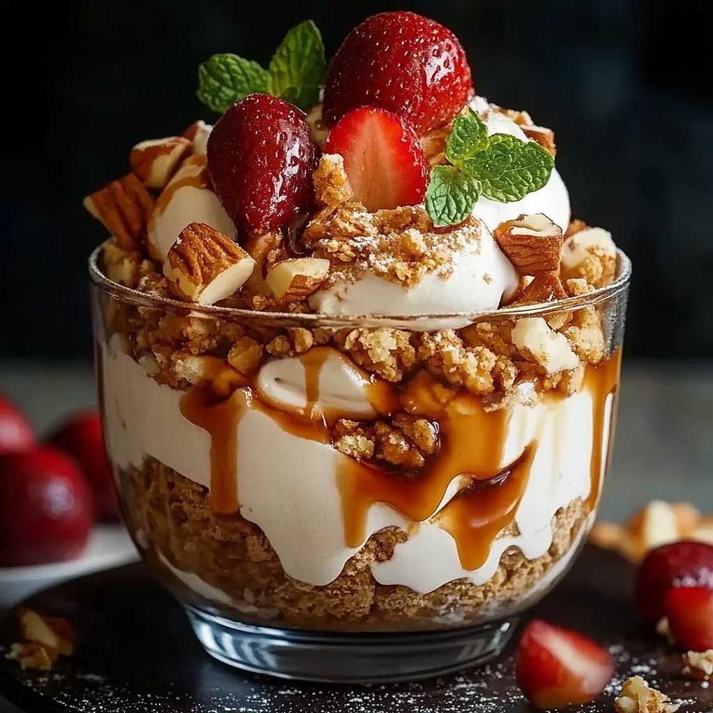 Bratapfel Karamell Trifle