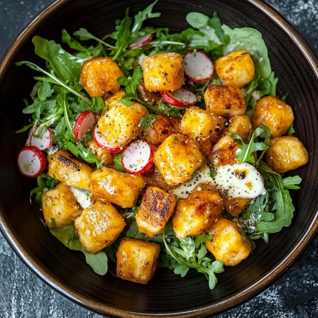 Crunchy Gnocchi Salat