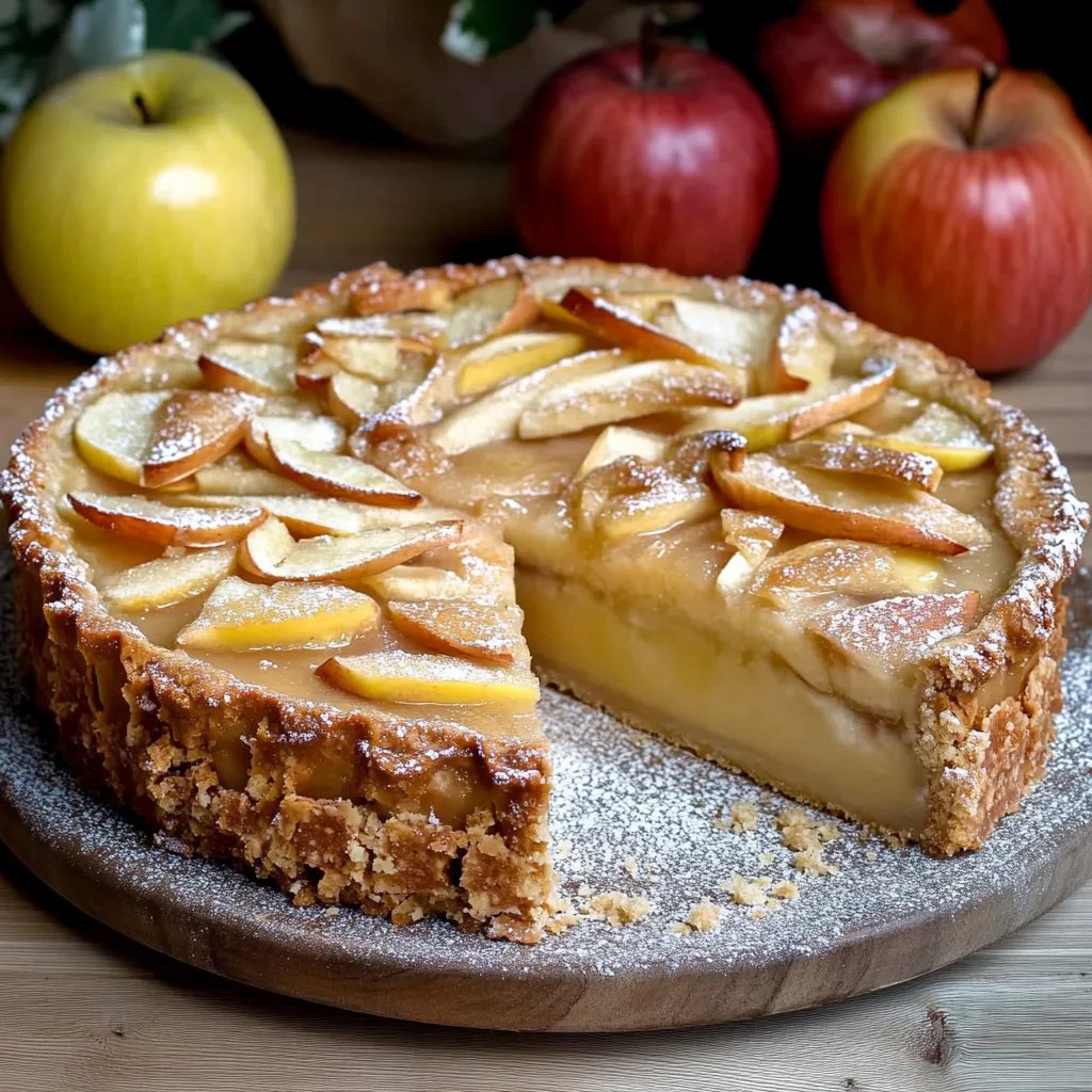 Gedeckter Apfelkuchen