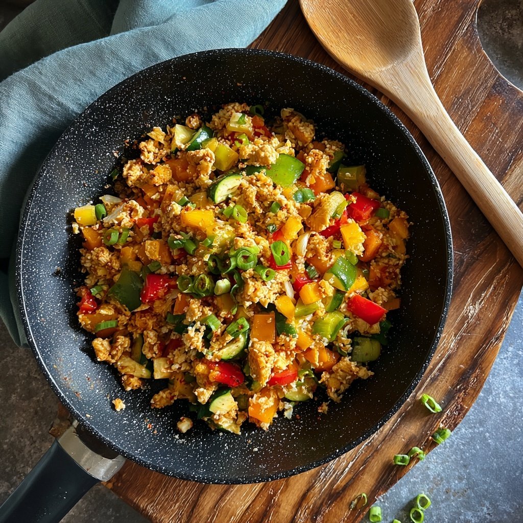 Kalorienarme Reispfanne Mit Gemüse