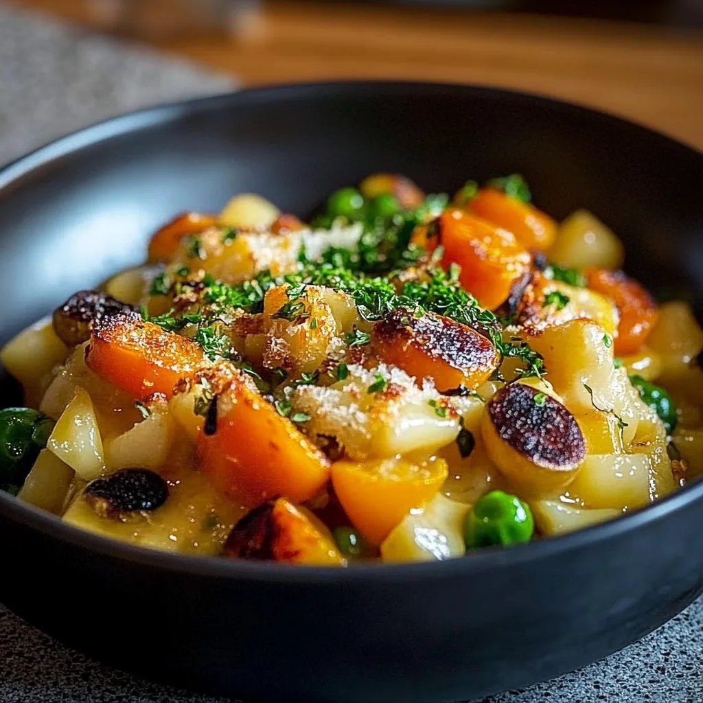 Spätzleauflauf mit Gemüse