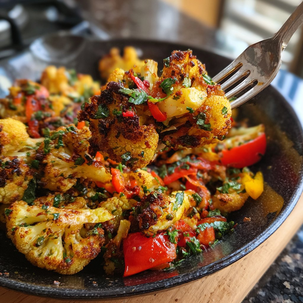 Blumenkohl Pfanne Mediterran