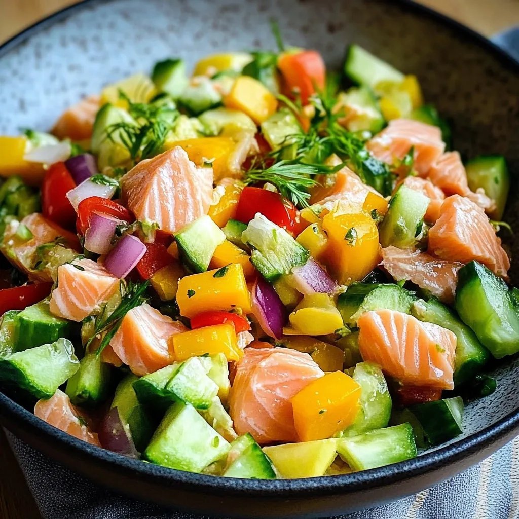 Thunfischsalat mit frischem Gemüse