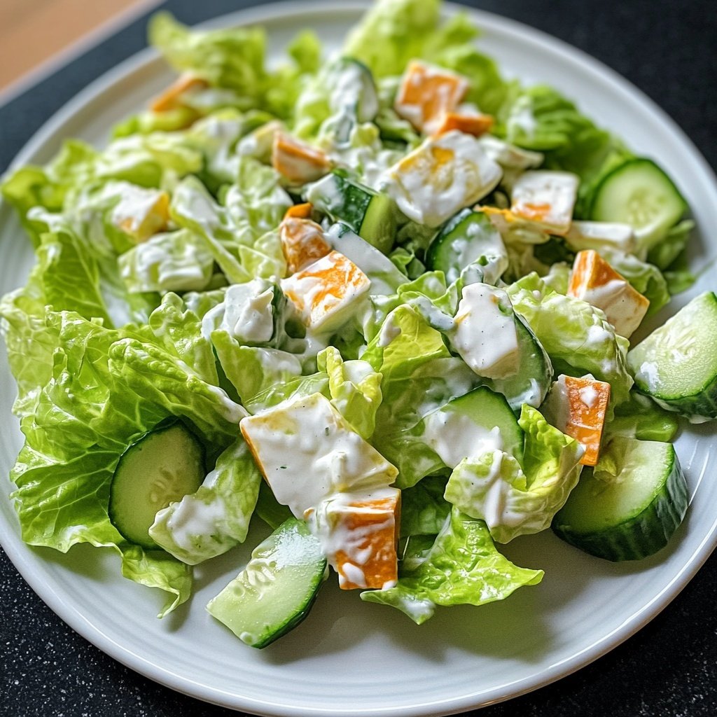 Leckerer Chinakohl-Salat mit Gurke & Joghurt