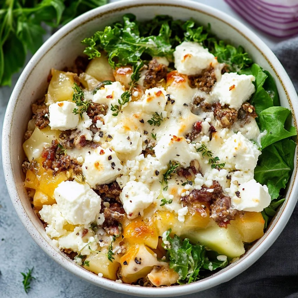 Blumenkohl-Hack-Auflauf mit Feta