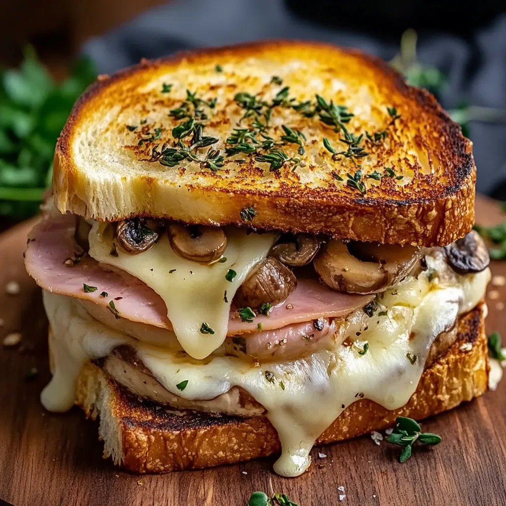 Croque-Monsieur Gourmand aux Champignons